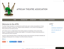 Tablet Screenshot of africantheatreassociation.org